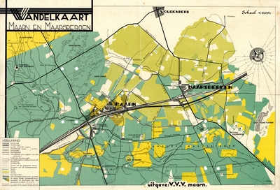 203074 Wandelkaart van Maarn en Maarsbergen.